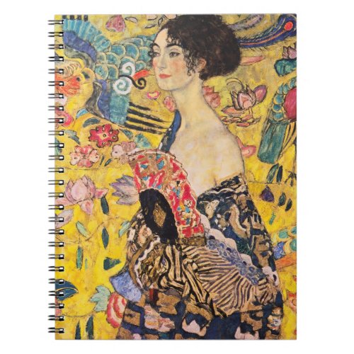 Gustav Klimt _ Lady with Fan Notebook