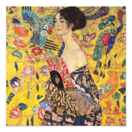 Gustav Klimt - Lady with Fan Photo Print