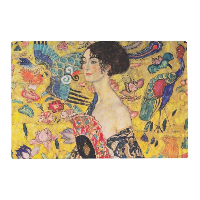 Gustav Klimt - Lady with Fan Placemat (Front)