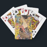 Gustav Klimt - Lady with Fan Poker Cards<br><div class="desc">Lady with Fan - Gustav Klimt,  Oil on Canvas,  1917-1918</div>