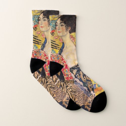 Gustav Klimt _ Lady with Fan Socks