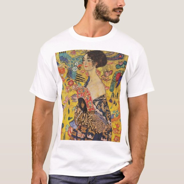 Gustav Klimt - Lady With Fan T-Shirt (Front)