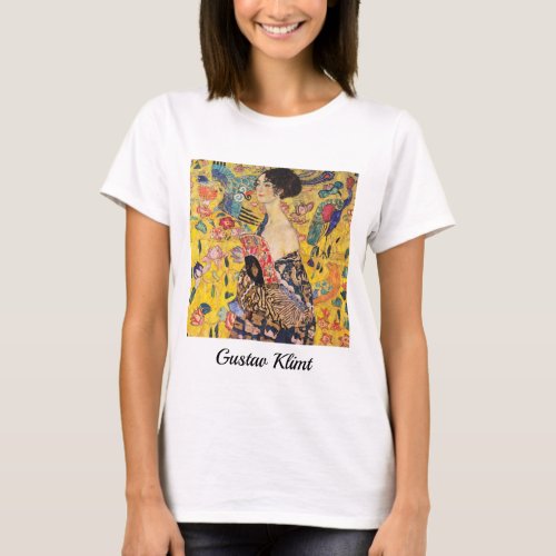 Gustav Klimt _ Lady with Fan T_Shirt