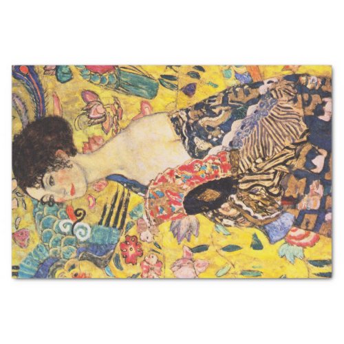 Gustav Klimt Lady With Fan Tissue Paper