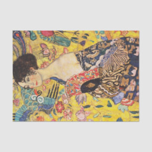 Gustav Klimt Lady With Fan Tissue Paper