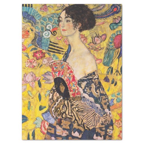 Gustav Klimt _ Lady with Fan Tissue Paper