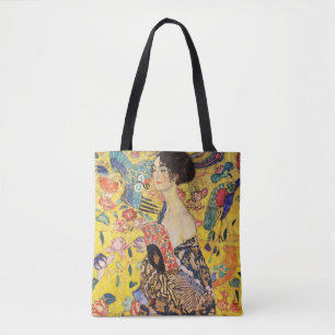 Gustav Klimt Lady With Fan Tote Bag