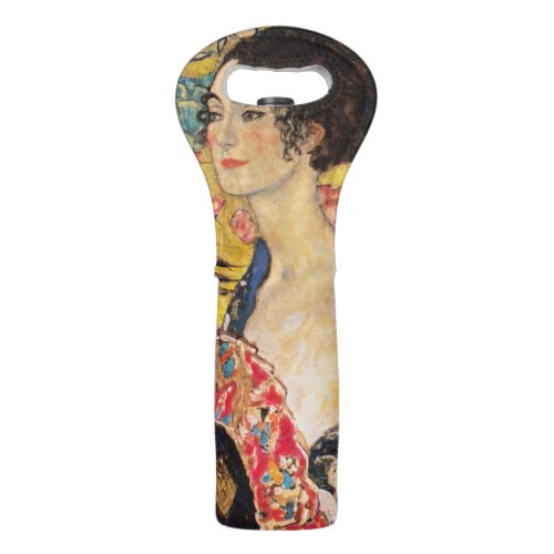 Gustav Klimt _ Lady with Fan Wine Bag