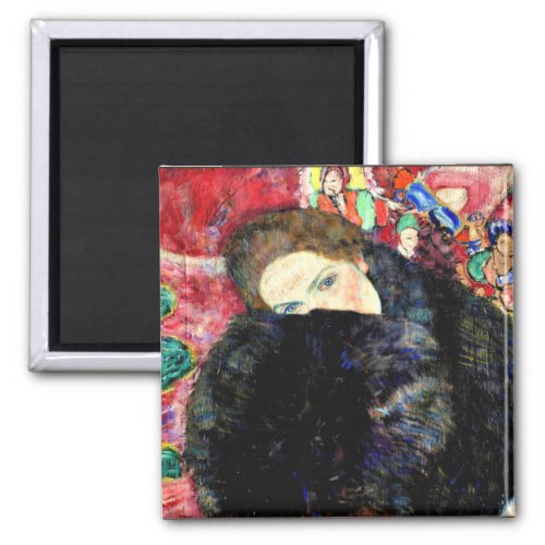 Gustav Klimt _ Lady with Muff Magnet