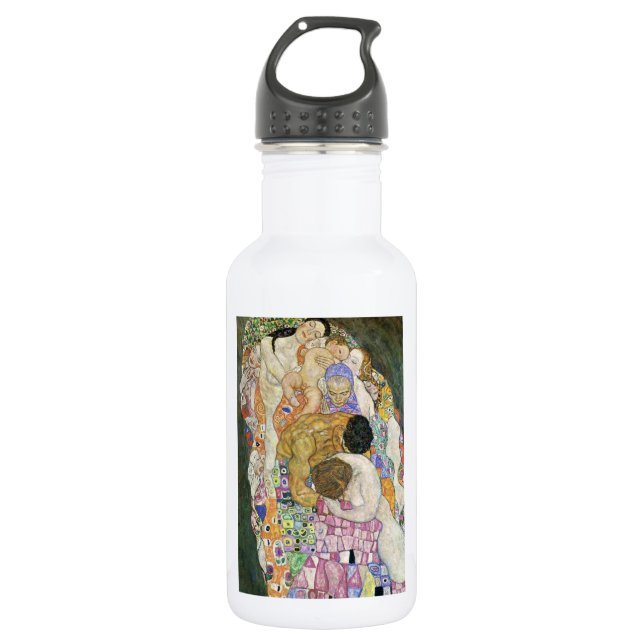 Gustav Klimt Life and Death Water Bottle (Front)