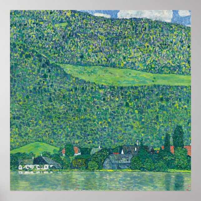 Gustav Klimt — Litzenberg at lake Attersee Poster (Front)