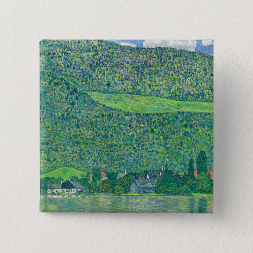 Gustav Klimt _ Litzlberg am Attersee Button