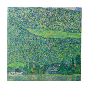Gustav Klimt - Litzlberg am Attersee Ceramic Tile