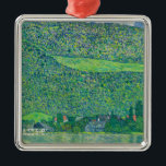 Gustav Klimt - Litzlberg am Attersee Metal Ornament<br><div class="desc">Litzlberg am Attersee / Litzlberg on the Attersee - Gustav Klimt,  Oil on Canvas,  1915</div>