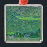 Gustav Klimt - Litzlberg am Attersee Metal Ornament<br><div class="desc">Litzlberg am Attersee / Litzlberg on the Attersee - Gustav Klimt,  Oil on Canvas,  1915</div>