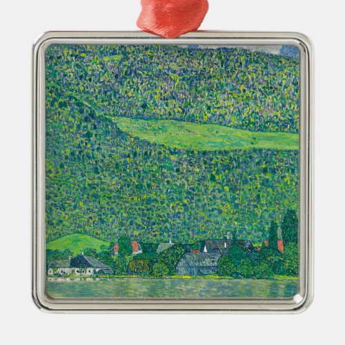 Gustav Klimt _ Litzlberg am Attersee Metal Ornament