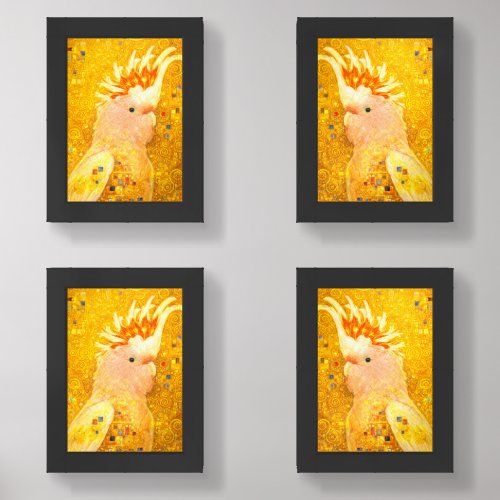 Gustav Klimt Major Mitchell Cockatoo Wall Art Sets