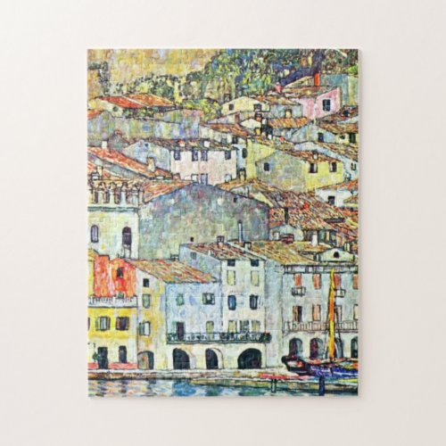 Gustav Klimt Malcena At The Gardasee Jigsaw Puzzle