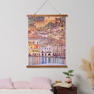 Gustav Klimt . Malcesine am Gardasee painting Hanging Tapestry