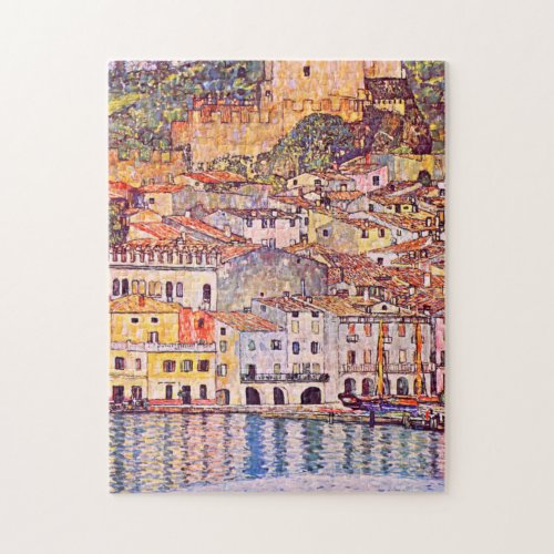 Gustav Klimt  Malcesine am Gardasee painting Jigsaw Puzzle