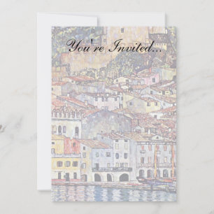 Gustav Klimt - Malcesine at Lake Garda Italy Invitation