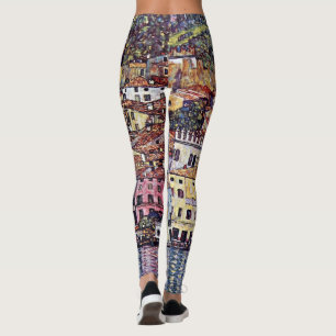 Gustav Klimt - Malcesine at Lake Garda Italy Leggings