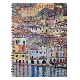 Gustav Klimt - Malcesine at Lake Garda Italy Notebook
