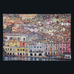 Gustav Klimt - Malcesine at Lake Garda Italy Placemat<br><div class="desc">Malcesine is a commune (municipality) in the Province of Verona in Italy, located about 120 km northwest of Venice. Painted by Gustave Klimt in 1913, the original was destroyed during World War II. Unlike similar stores, Art Lover's Cafe features classic, high resolution works of art that have been carefully restored,...</div>