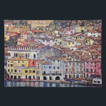 Gustav Klimt - Malcesine at Lake Garda Italy Placemat<br><div class="desc">Malcesine is a commune (municipality) in the Province of Verona in Italy, located about 120 km northwest of Venice. Painted by Gustave Klimt in 1913, the original was destroyed during World War II. Unlike similar stores, Art Lover's Cafe features classic, high resolution works of art that have been carefully restored,...</div>