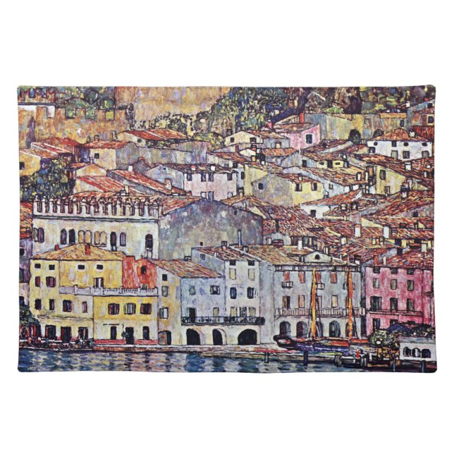 Gustav Klimt - Malcesine at Lake Garda Italy Placemat (Front)