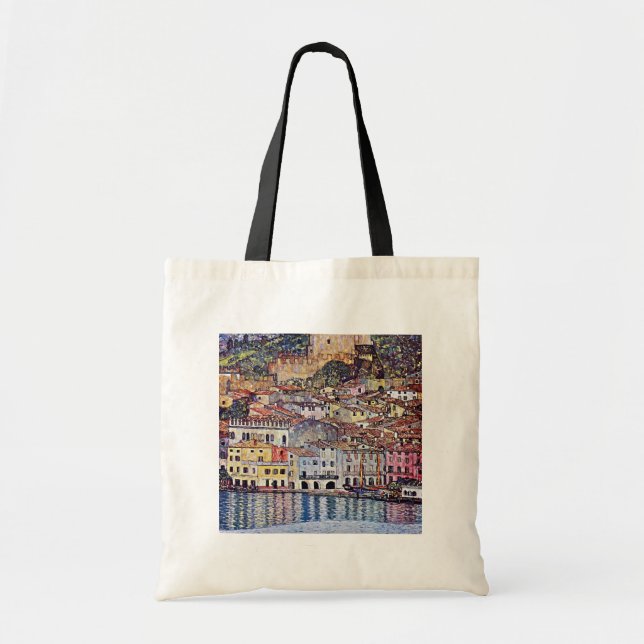 Gustav Klimt - Malcesine at Lake Garda Italy Tote Bag (Front)