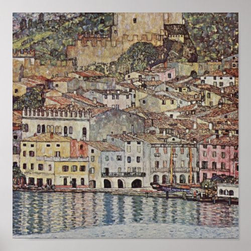 Gustav Klimt _ Malcesine Lake Garda Italy Print