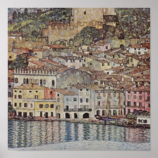 Gustav Klimt - Malcesine (Lake Garda, Italy) Print (Front)