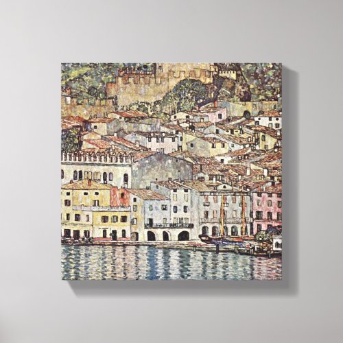 Gustav Klimt _ Malcesine on Lake Garda Canvas Print