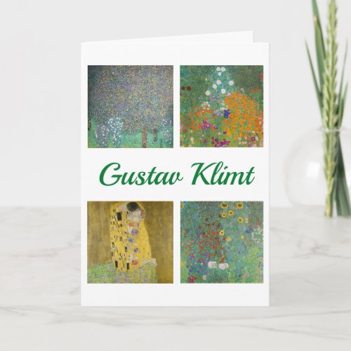 Gustav Klimt Masterpieces Patchwork Card
