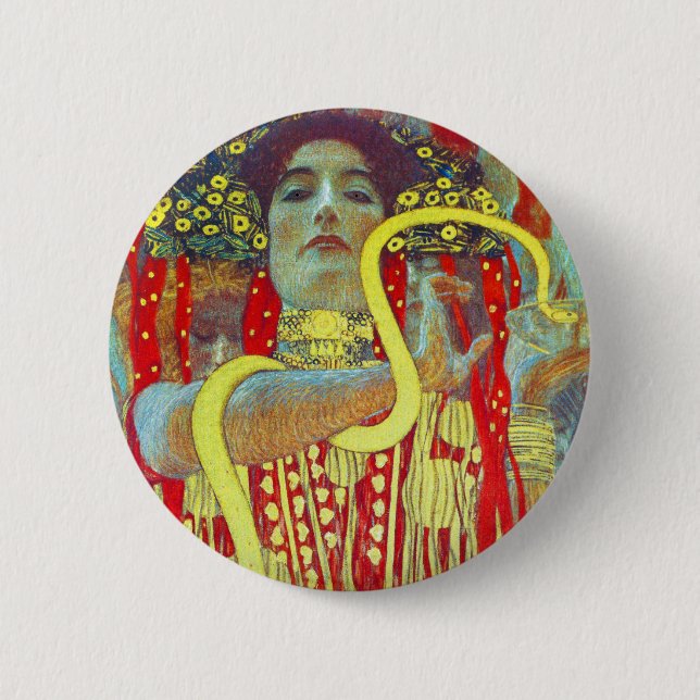 Gustav Klimt Medicine II Button (Front)