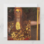 Gustav Klimt - Minerva Or Pallas Athena Holiday Card<br><div class="desc">Gustav Klimt - Minerva Or Pallas Athena</div>