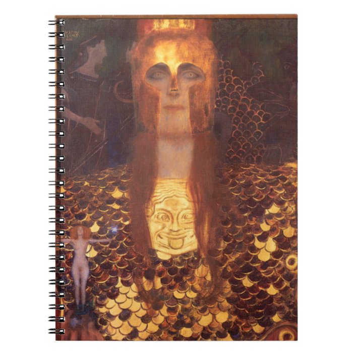 Gustav Klimt Minerva Pallas Athena Notebook Zazzle Com