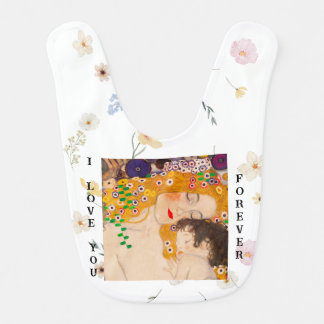 Gustav Klimt - Mother and Child Baby Bib