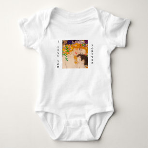 Gustav Klimt - Mother and Child  Baby Bodysuit