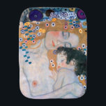 Gustav Klimt - Mother and Child Baby Burp Cloth<br><div class="desc">Mother and Child (detail of Three Ages of Woman) - Gustav Klimt,  Oil on Canvas,  1905</div>