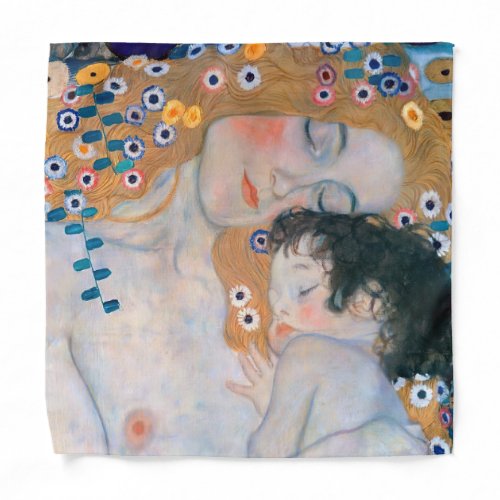 Gustav Klimt _ Mother and Child Bandana