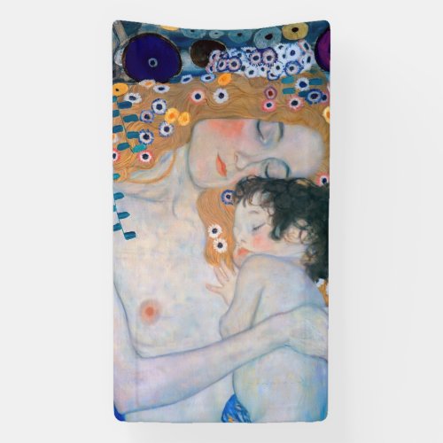 Gustav Klimt _ Mother and Child Banner