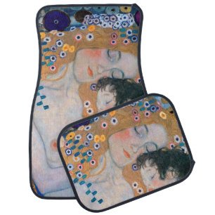 Gustav Klimt - Mother and Child Car Floor Mat