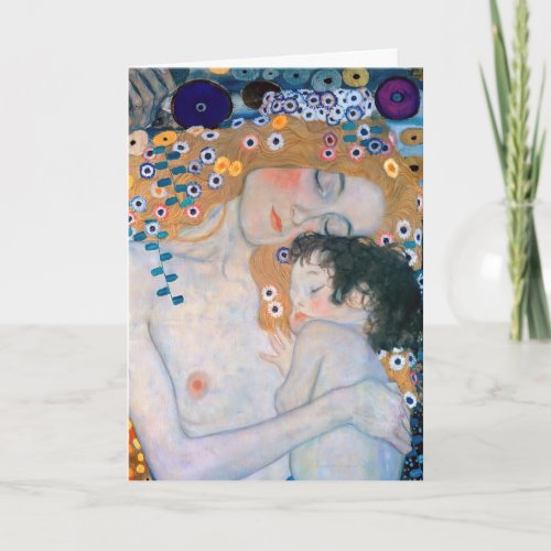 Gustav Klimt _ Mother and Child Card