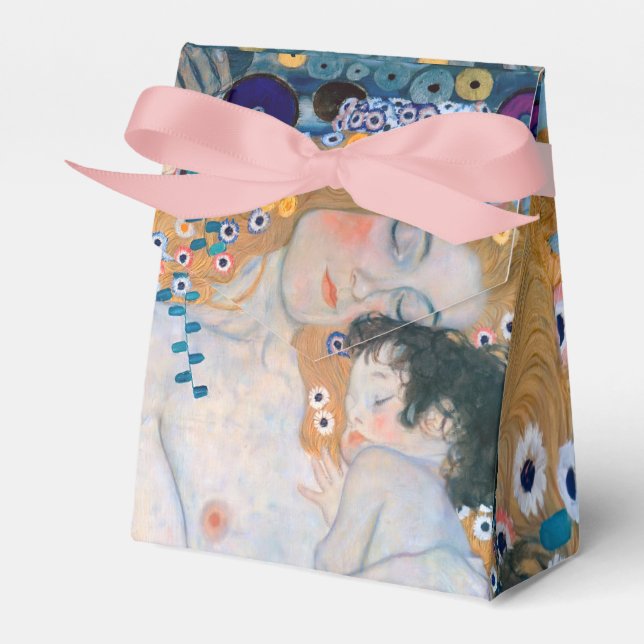 Gustav Klimt - Mother and Child Favor Boxes (Front Side)