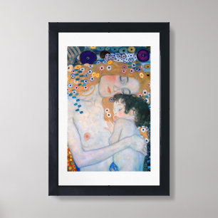Gustav Klimt - Mother and Child Framed Art