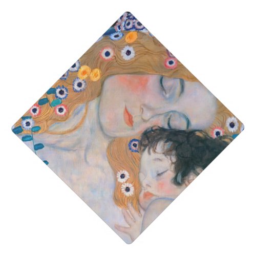 Gustav Klimt _ Mother and Child Graduation Cap Topper