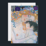 Gustav Klimt - Mother and Child Invitation<br><div class="desc">Mother and Child (detail of Three Ages of Woman) - Gustav Klimt,  Oil on Canvas,  1905</div>