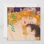 Gustav Klimt - Mother and Child Invitation<br><div class="desc">Gustav Klimt - Mother and Child - Mother and Child is a detailed section of the 1905 Three Ages of Woman painting. This painting is also known as, "Le Tre Eta Della Donna". This image focuses only on a part of the artwork, the mother and the child. Announce your upcoming...</div>